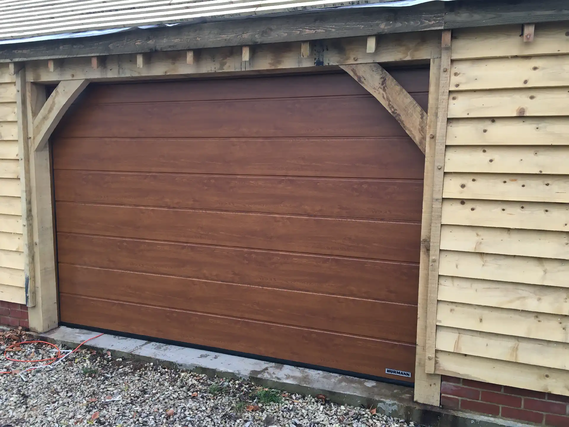 vb garage door wood